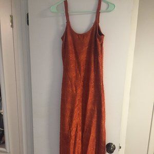 Orange Spandex dress